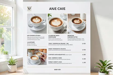 AI generated menu designs example
