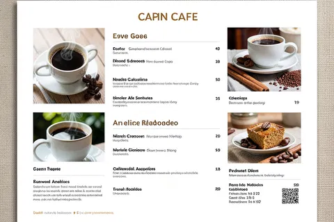 AI generated menu designs example