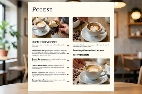 AI generated menu designs example