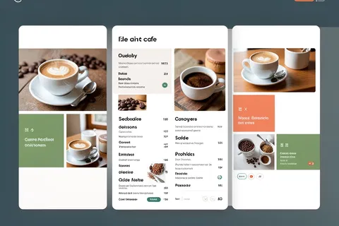 AI generated menu designs example