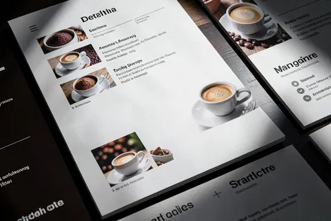 AI generated menu designs example
