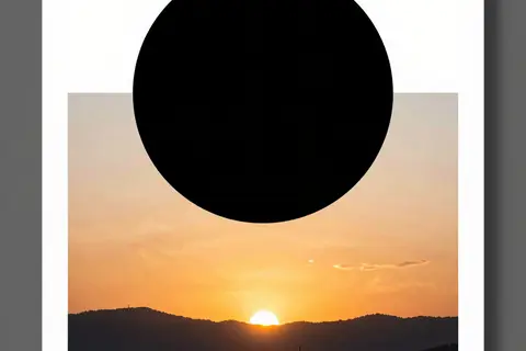 AI generated minimalist posters example