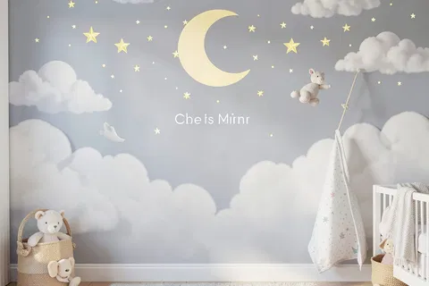 AI generated nursery art example