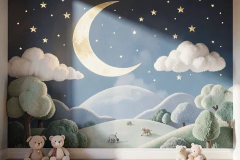 AI generated nursery art example