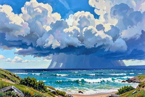 AI generated oil painting style example