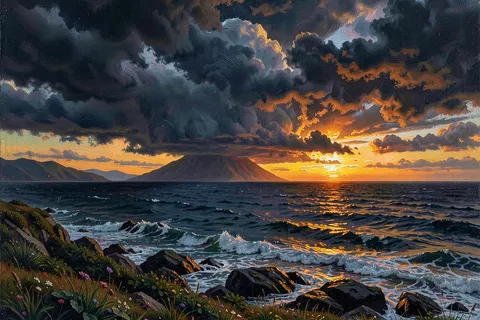 AI generated oil painting style example