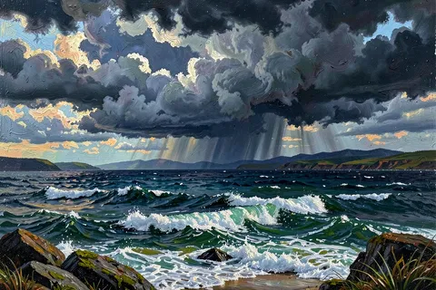 AI generated oil painting style example