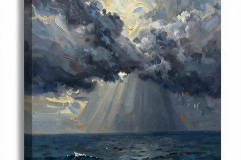 AI generated oil painting style example