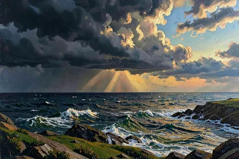AI generated oil painting style example