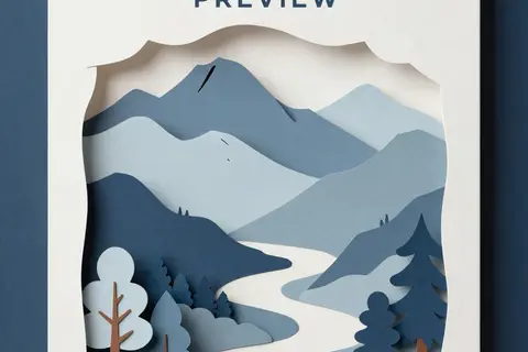 AI generated paper cutout art example