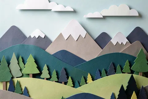 AI generated paper cutout art example