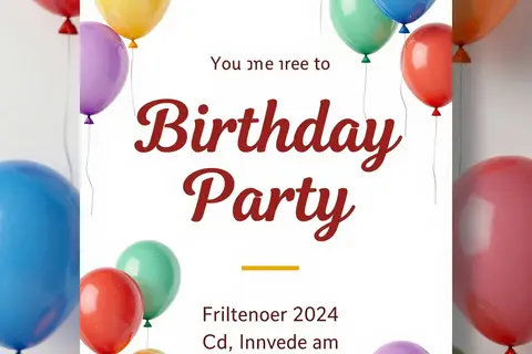 AI generated party invites example