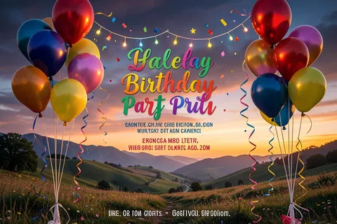 AI generated party invites example