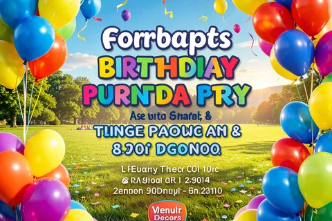 AI generated party invites example