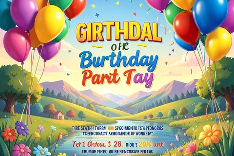 AI generated party invites example