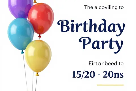 AI generated party invites example