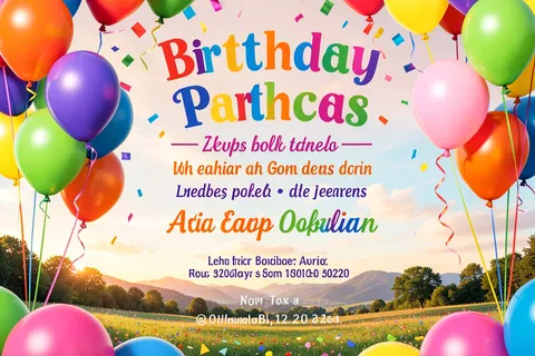 AI generated party invites example