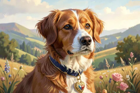 AI generated pet portraits example