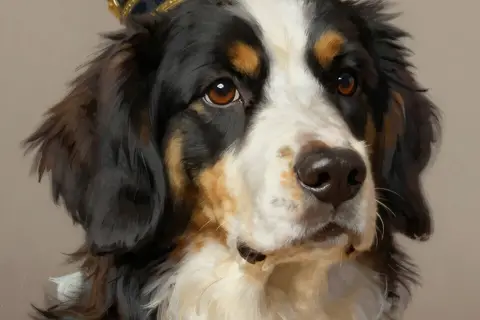 AI generated pet portraits example