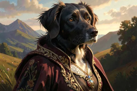 AI generated pet portraits example