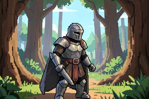 AI generated pixel art example