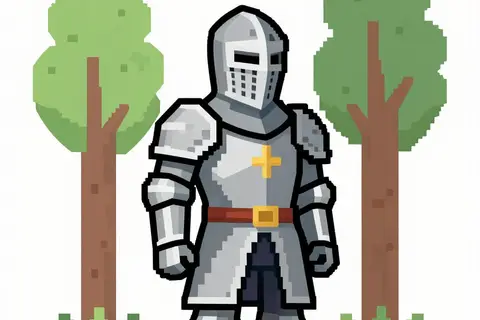 AI generated pixel art example