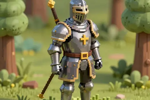 AI generated pixel art example