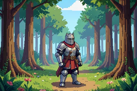 AI generated pixel art example