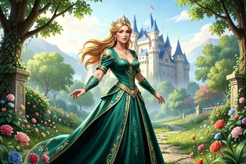 AI generated princess characters example