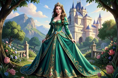 AI generated princess characters example