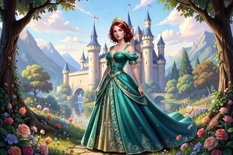 AI generated princess characters example