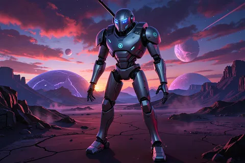 AI generated sci-fi art example