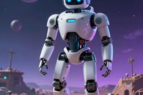 AI generated sci-fi art example