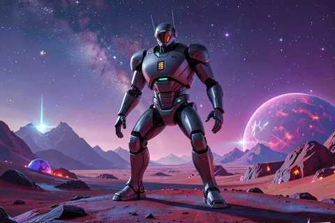 AI generated sci-fi art example