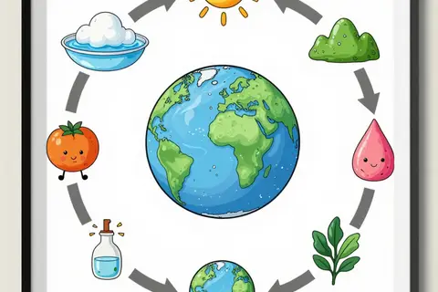 AI generated science diagrams example
