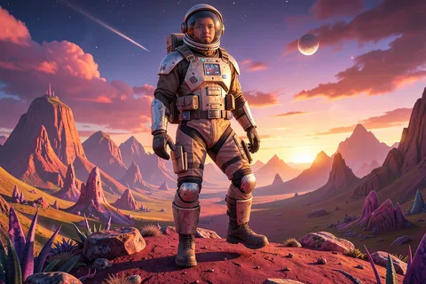 AI generated space explorers example