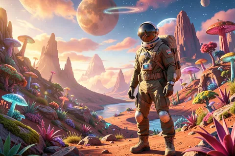 AI generated space explorers example