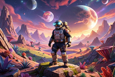 AI generated space explorers example