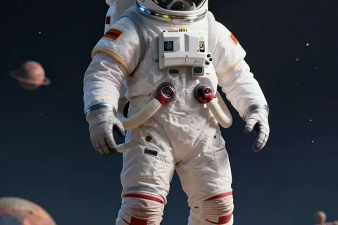 AI generated space explorers example