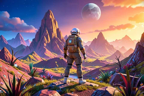 AI generated space explorers example