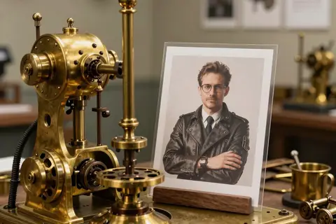 AI generated steampunk art example
