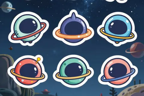 AI generated sticker packs example