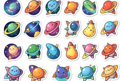 AI generated sticker packs example