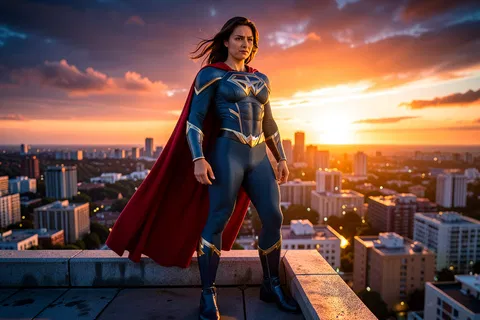 AI generated superhero characters example