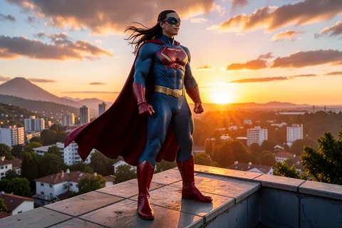 AI generated superhero characters example