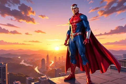 AI generated superhero characters example