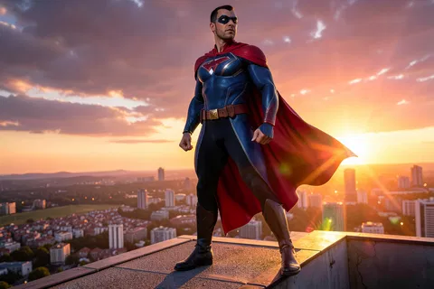 AI generated superhero characters example