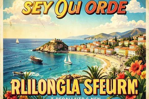 AI generated travel posters example