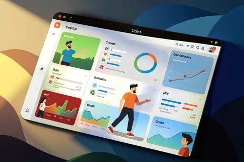 AI generated ui illustrations example