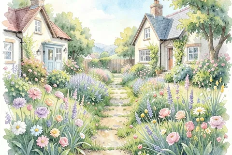 AI generated watercolour art example